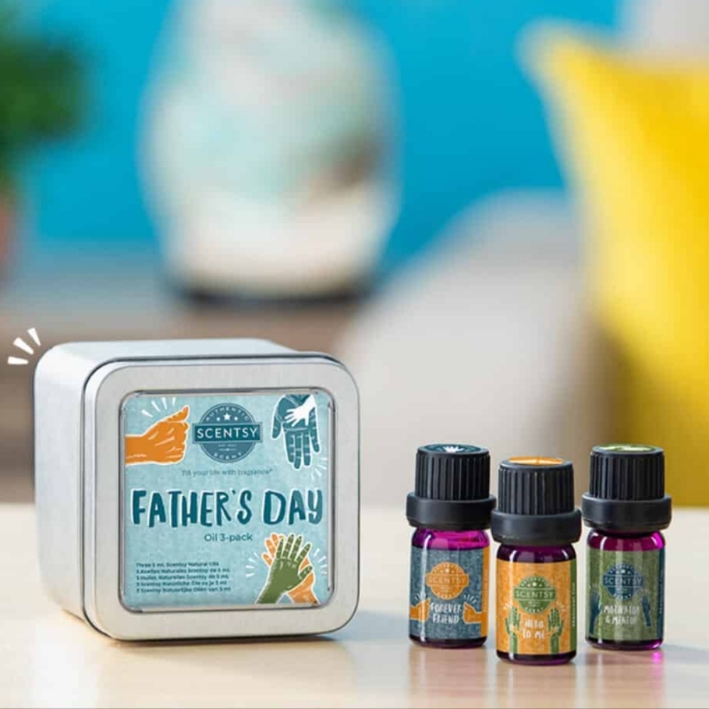 Scentsy Father's Day 3-Pack Oil Tin Set
